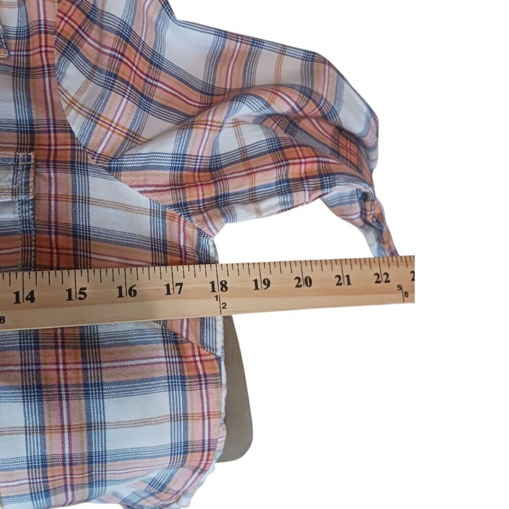 Aventura Women Plaid Button-Up Long-Sleeve Shirt Organic Cotton Multicolor Small - Picture 11 of 14